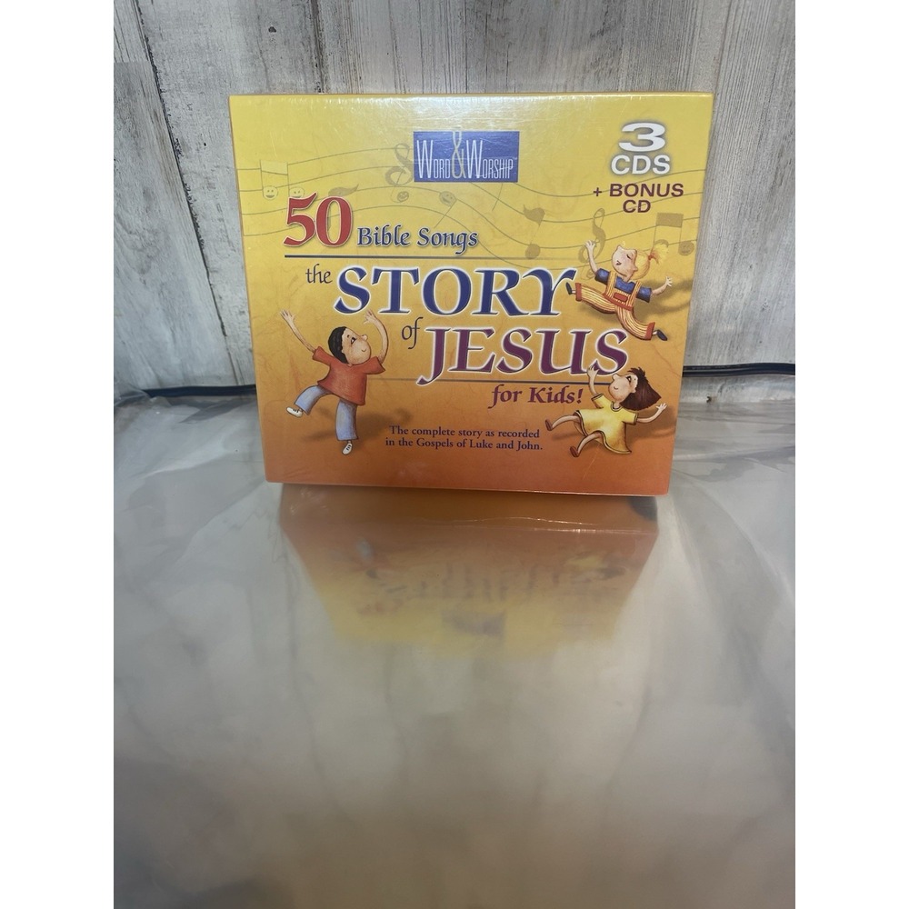 4 Cd Box Set For Kids Word And Worship Story Of Jesus 50 Songs Plus Luke& John
